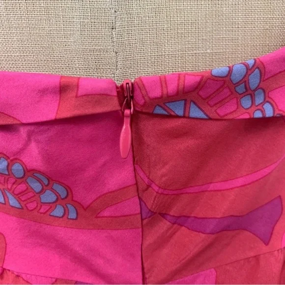 Marc Jacobs Women’s Sz 10 Tulip Bubble Dress Tie Straps Pink Y2K Vtg 100% Silk - Picture 6 of 9